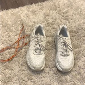 Women’s White Hokas Outdoor voices version